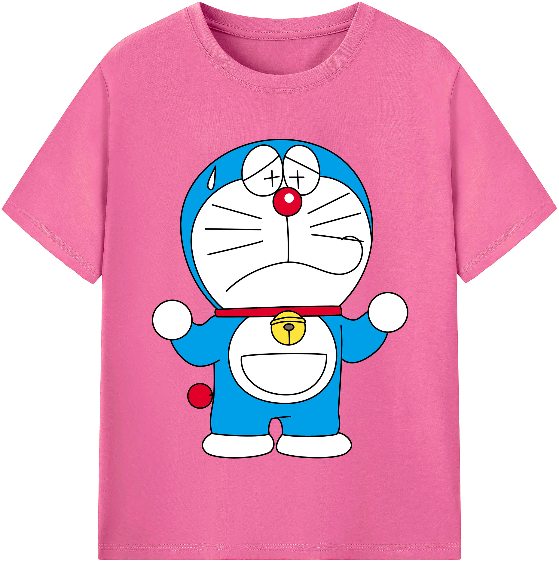 （画像用） ドラえもん Doraemon レディースカジュアルプリントTシャツ（綿100％）